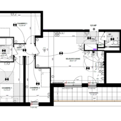 Appartement de 78,59 m² dans la résidence ILL'EO à la Robertsau